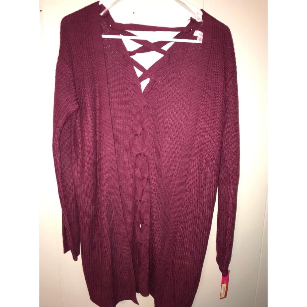 Xhilaration Criss Cross Back Cardigan